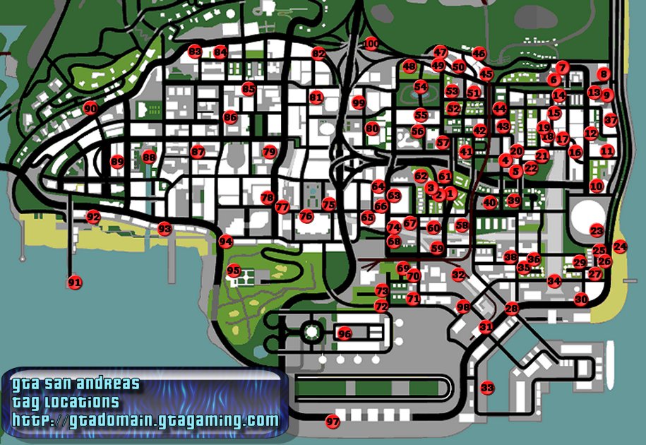 Where To Spray Paint On Gta San Andreas Where To Spray Paint On Gta San Andreas